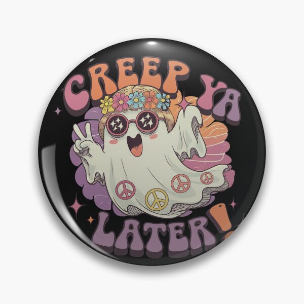 Item preview, Groovy Ghost Creep Ya Later Retro Halloween designed and sold by Cute & Sassy Custom Gifting Boutiques.