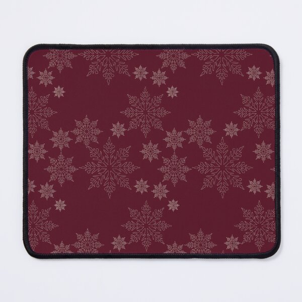 Item preview, Doodle Snow Flakes - Maroon designed and sold by PrintsByAnnJ.