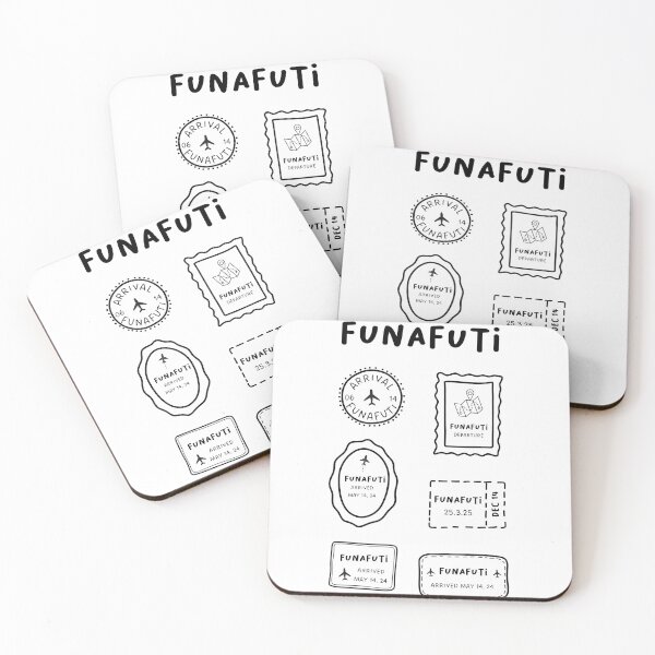 Item preview, Funafuti | Travel Stamp Collection | Minimalist Design designed and sold by RM-Journey.