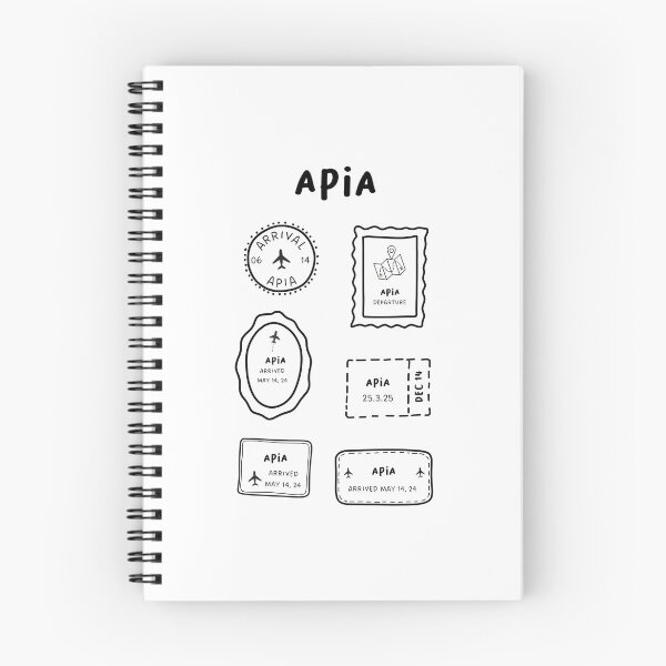 Item preview, Apia | Travel Stamp Collection | Minimalist Design designed and sold by RM-Journey.