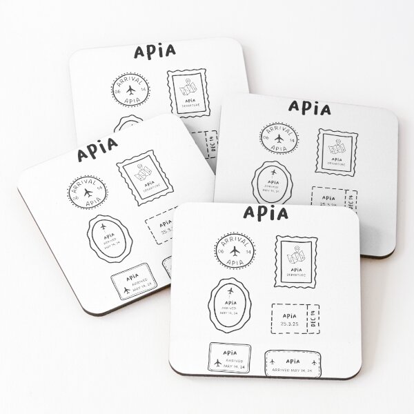 Item preview, Apia | Travel Stamp Collection | Minimalist Design designed and sold by RM-Journey.