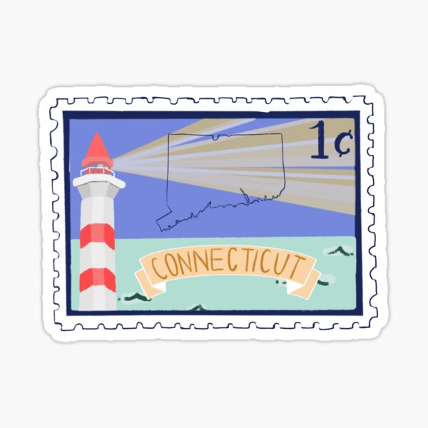 Item preview, Connecticut Stamp designed and sold by yorkvilleprints.