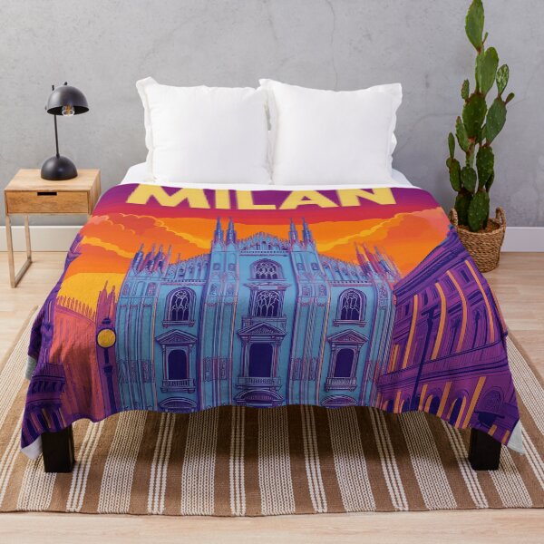 Item preview, Vintage Milan City Skyline Art Print | Retro Italian Travel Poster | Iconic Milan Cathedral & Piazza del Duomo Wall Decor | Milan City Artwork | Mid-Century Modern Design designed and sold by nomiraclehere.