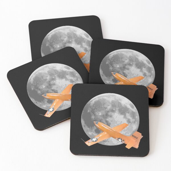 Item preview, The Bell X-1 flies by the moon designed and sold by PilotandPlane.