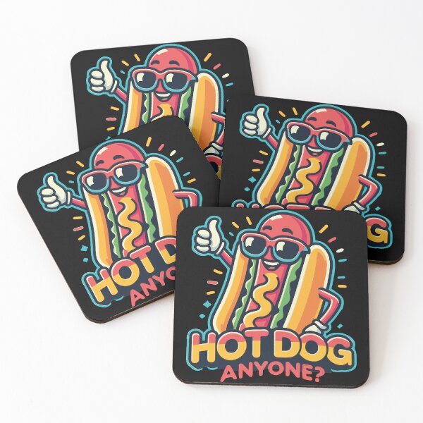 Artikelvorschau, HotDog, jemand? Food Humor Artwork für Feinschmecker entworfen und verkauft von Woof-Worthy-ART.