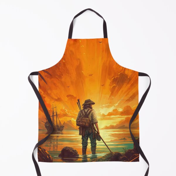Item preview, Pirate Ship on the sunset designed and sold by NullSpacePrints.