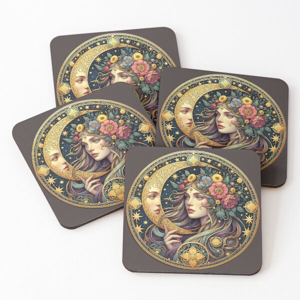 Item preview, Moon flowers designed and sold by Kallak-AI-Art.