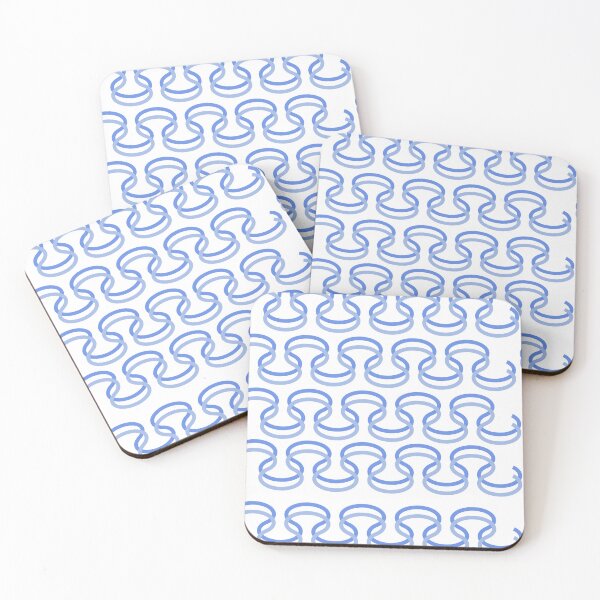 Item preview, Light and dark blue colors abstract pattern designed and sold by Designfs.