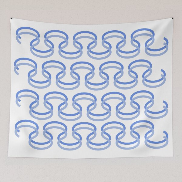Item preview, Light and dark blue colors abstract pattern designed and sold by Designfs.