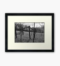 Fence Framed Print
