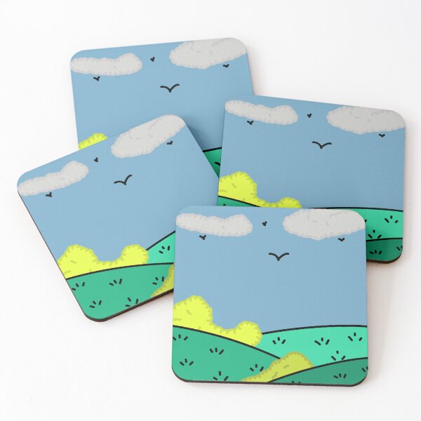 Item preview, Vibrant Hills designed and sold by SyrupStickers.