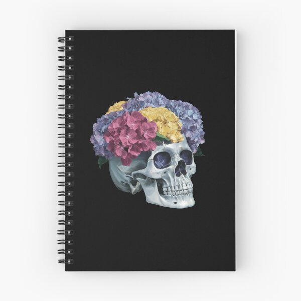Item preview, skull with flowers designed and sold by Lijostore7.