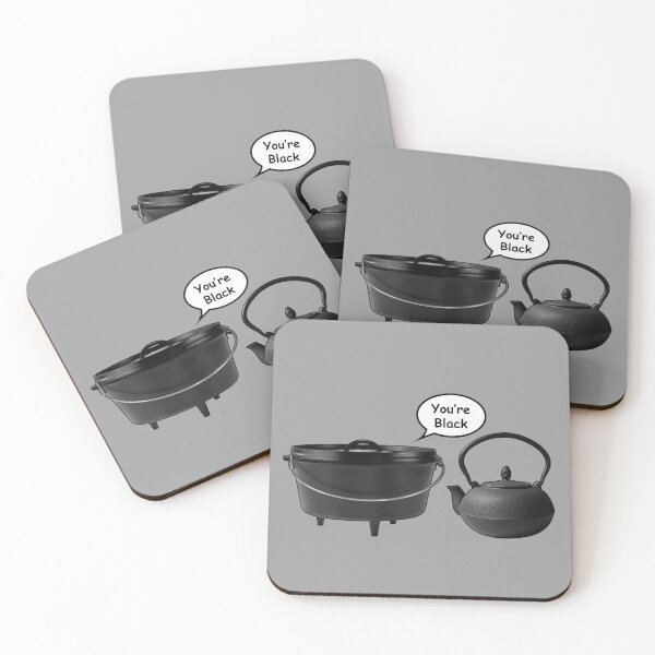 Item preview, Pot Calling the Kettle Black Humor Design designed and sold by andabelart.