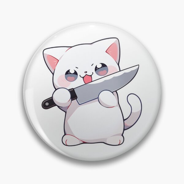 Item preview, Kitty with Knife designed and sold by Joyceful Creations.