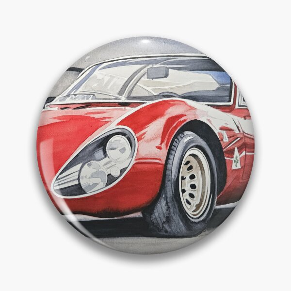 Item preview, Alfa Romeo Stradale 33 from 1967 watercolor designed and sold by Raphael Dubesset.