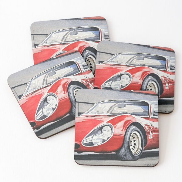 Item preview, Alfa Romeo Stradale 33 from 1967 watercolor designed and sold by Raphael Dubesset.