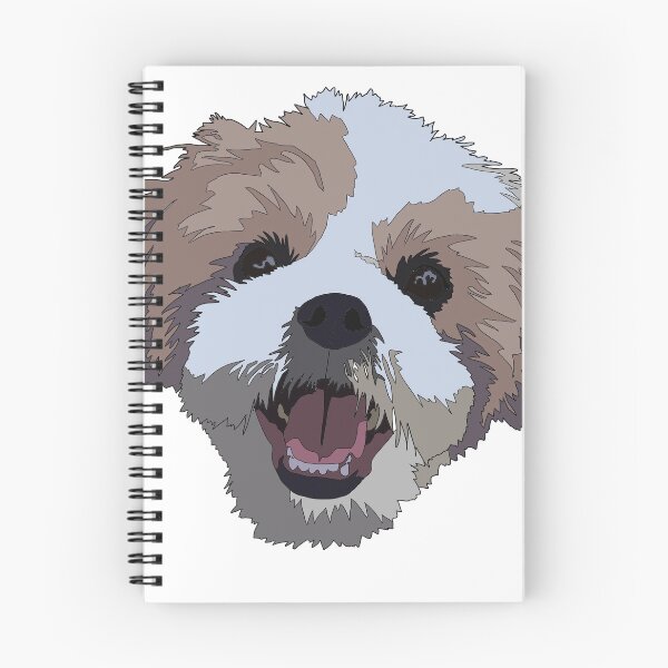 Item preview, Copy of Cute brown and white Shih tsu puppy designed and sold by LeahcarsArt.