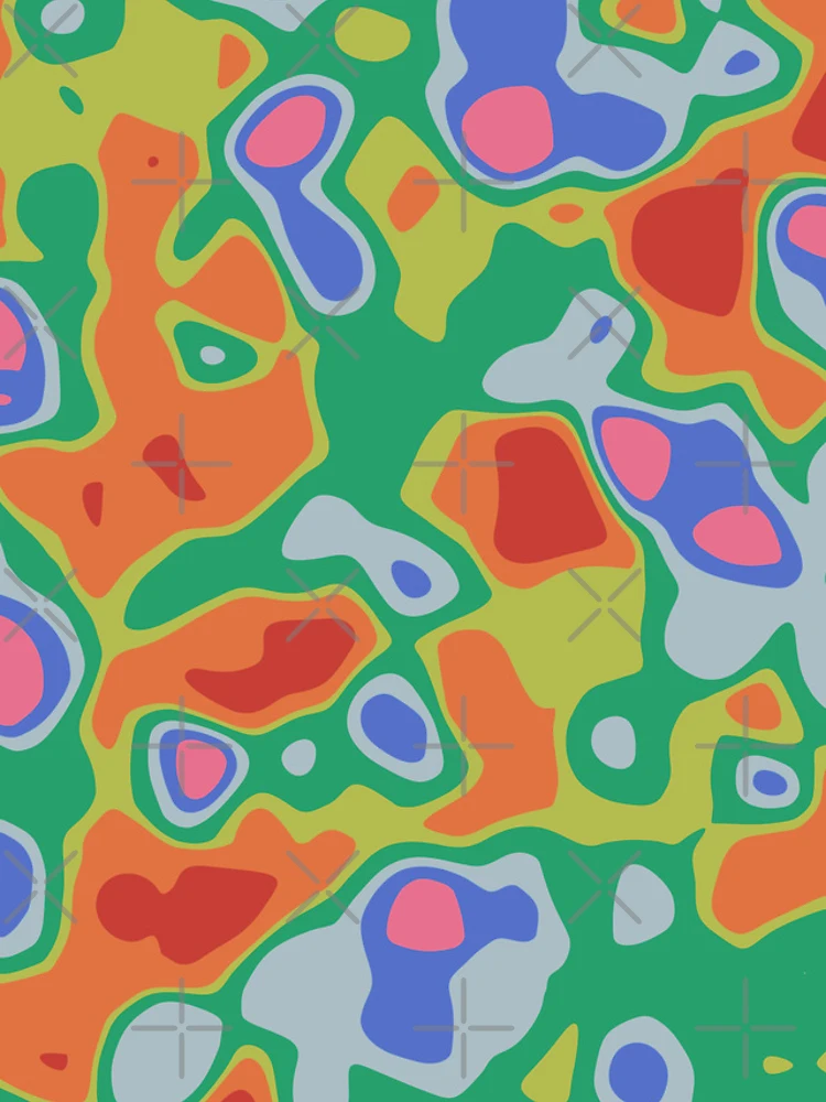 Thumbnail 5 of 5, iPhone Case, ColorBomb Topo Pattern designed and sold by OriginWave.