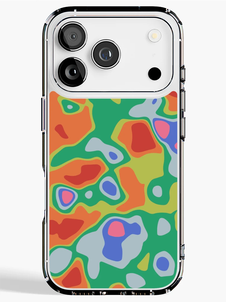 Thumbnail 1 of 5, iPhone Case, ColorBomb Topo Pattern designed and sold by OriginWave.
