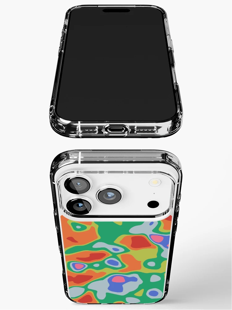 Thumbnail 3 of 5, iPhone Case, ColorBomb Topo Pattern designed and sold by OriginWave.