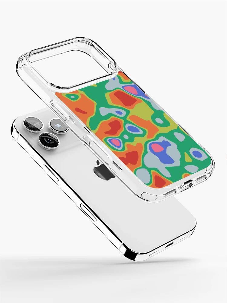 Thumbnail 2 of 5, iPhone Case, ColorBomb Topo Pattern designed and sold by OriginWave.