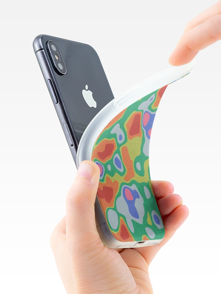 Thumbnail 4 of 5, iPhone Case, ColorBomb Topo Pattern designed and sold by OriginWave.