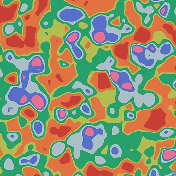 Artwork thumbnail, ColorBomb Topo Pattern by OriginWave