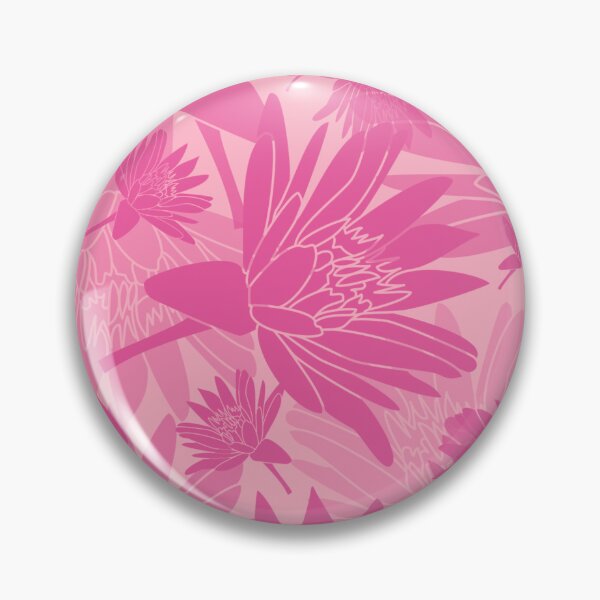 Item preview, Tossed Lotus Magenta on Pink Halfdrop designed and sold by Art in My Loft.