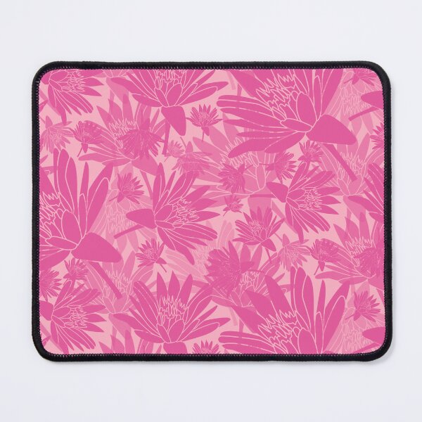 Item preview, Tossed Lotus Magenta on Pink Halfdrop designed and sold by Art in My Loft.
