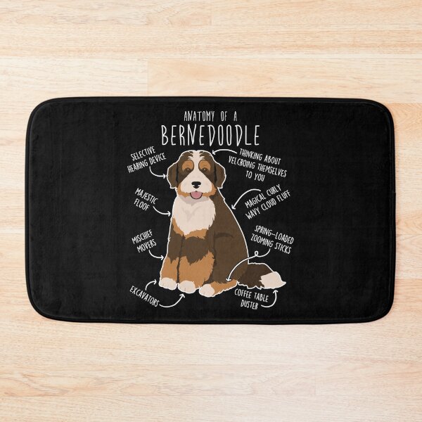 Item preview, Bernedoodle Chocolate Tricolor Dog Anatomy designed and sold by Clara Hollins.