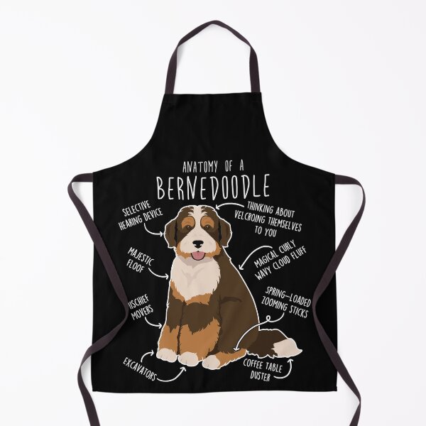 Item preview, Bernedoodle Chocolate Tricolor Dog Anatomy designed and sold by Clara Hollins.