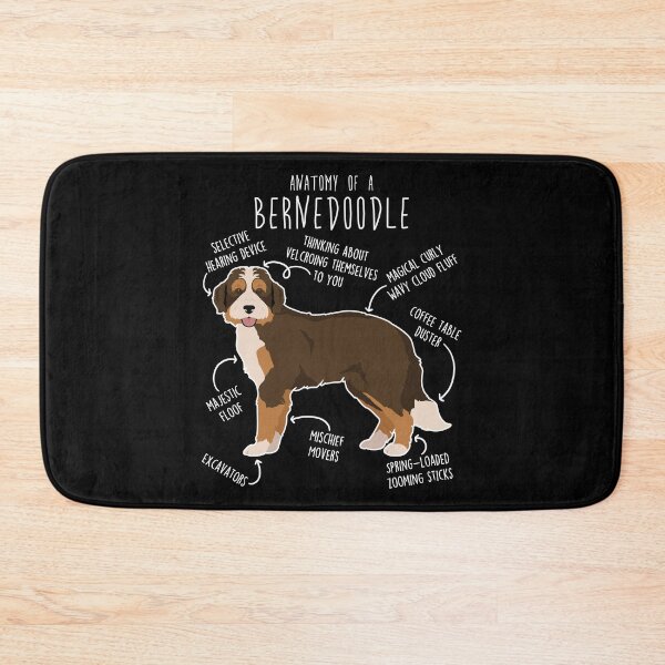 Item preview, Bernedoodle Chocolate Tricolor Dog Anatomy designed and sold by Clara Hollins.