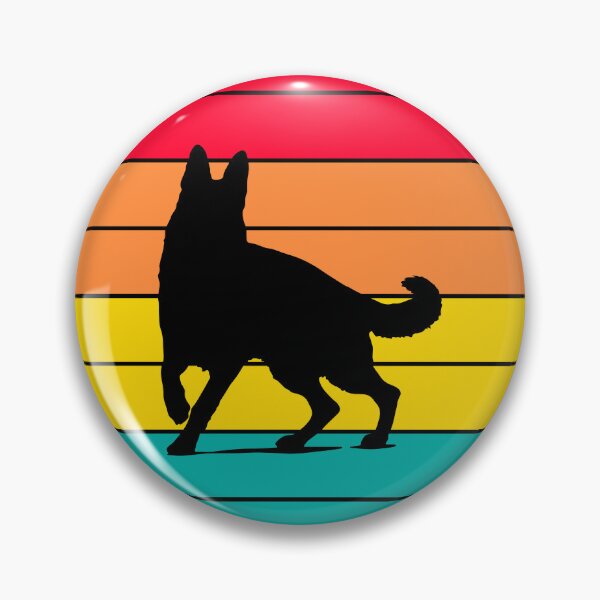 Item preview, alsatian german shepherd dog watching sunset designed and sold by EMMonovi.