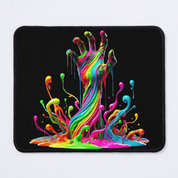 Item preview, Zombie Hand Paint Splatter – Neon Chaos Unleashed designed and sold by SHHCreations.