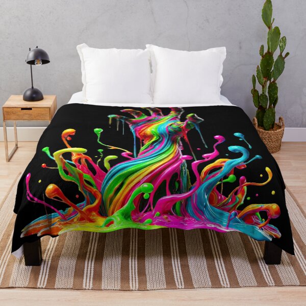 Item preview, Zombie Hand Paint Splatter – Neon Chaos Unleashed designed and sold by SHHCreations.