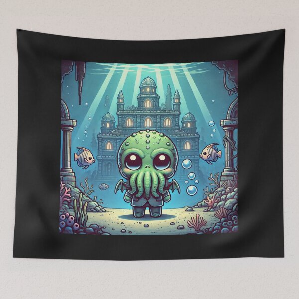 Item preview, Cute Chibi Cthulhu – Mythical Mischief designed and sold by NSB-Design.