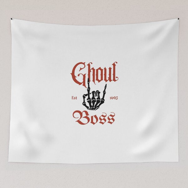 Item preview, Ghoul Boss- Girl Boss Red and Black Skeleton Punk Rock Design designed and sold by Kristalin Glass.