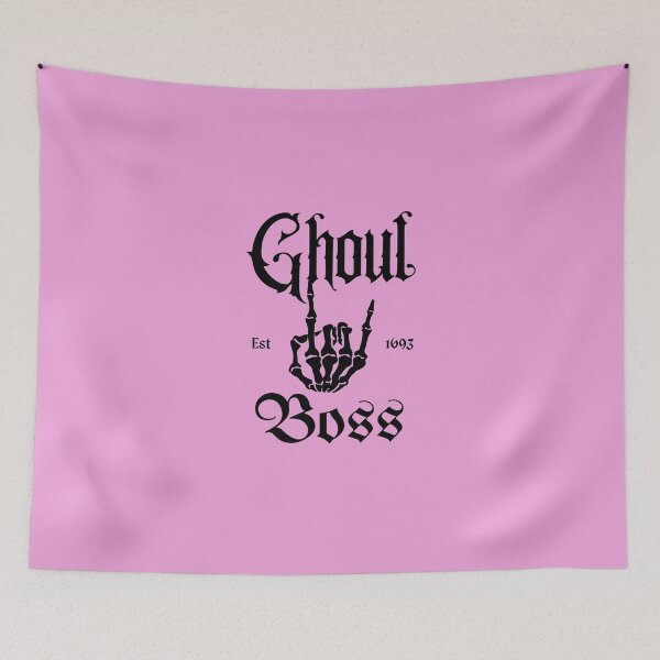 Item preview, Ghoul Boss- Girl Boss Black Skeleton Punk Rock Design designed and sold by Kristalin Glass.