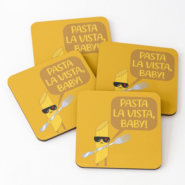 Item preview, Pasta La Vista Baby! designed and sold by Mustachio-Draws.