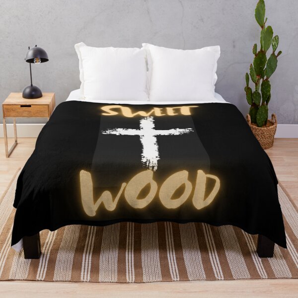 Item preview, Cross is sweet wood in artistic style happy cute christian song gifts designed and sold by thankful-loco.