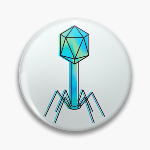 Item preview, Blue Bacteriophage Virus designed and sold by AbbyBlakey.