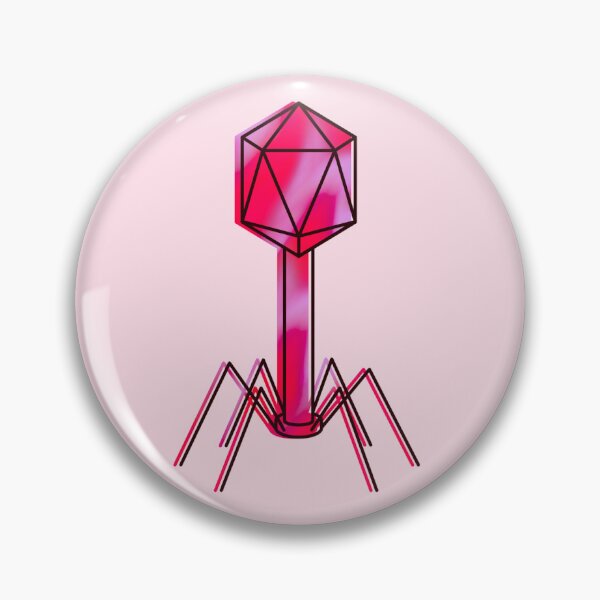 Item preview, Red Bacteriophage Virus designed and sold by AbbyBlakey.