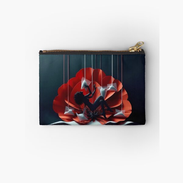 Item preview, Hot Surreal Addiction Silhouette Poppy Opiate Drug Bag Poppies Woman Pose designed and sold by SomniferumWars.