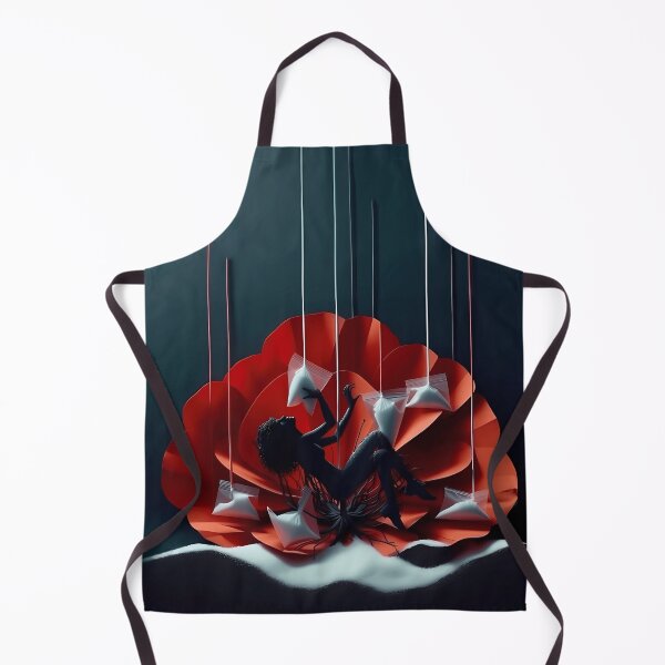 Item preview, Hot Surreal Addiction Silhouette Poppy Opiate Drug Bag Poppies Woman Pose designed and sold by SomniferumWars.