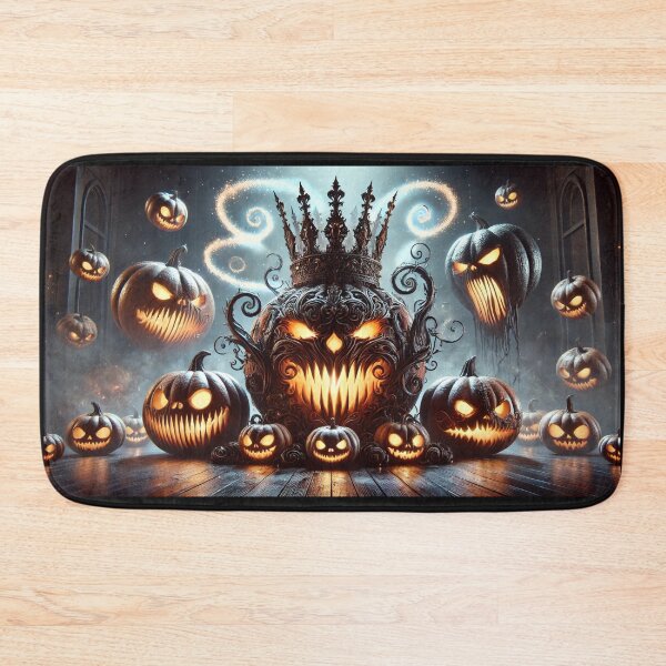 Item preview, Crowned Terror - The Reign of the Pumpkin King designed and sold by WheelieGdArt.