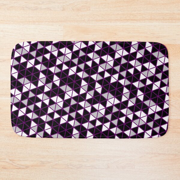 Item preview, Multicolor Triangle Geometry Japanese Style Pattern Purple designed and sold by EvergreenMotifs.