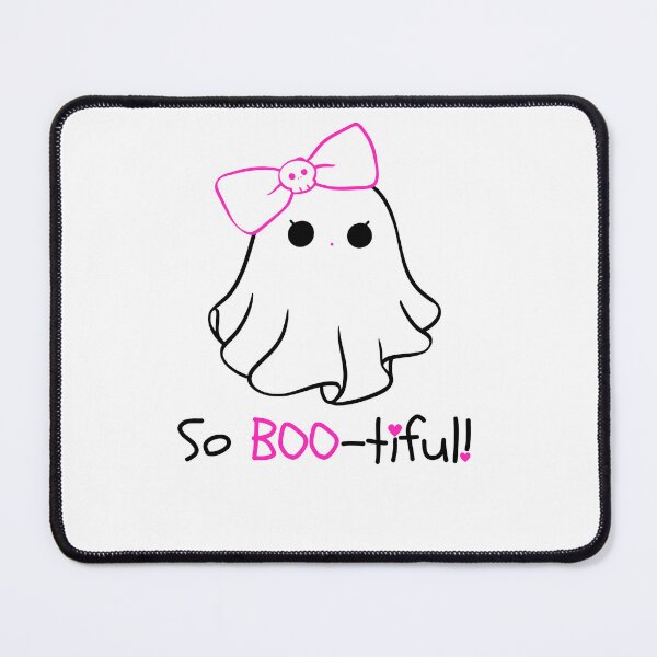 Item preview, Boo-tiful Ghost with Skull Bow – Cute Halloween Design designed and sold by Kristalin Glass.