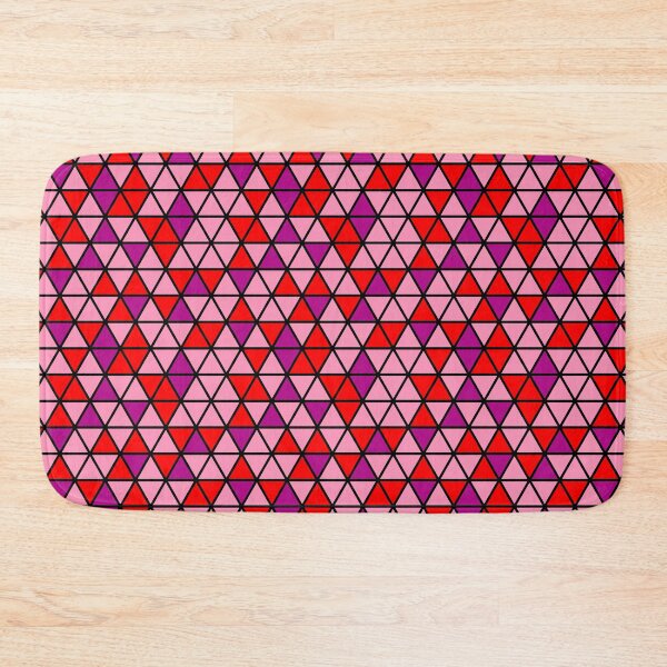Item preview, Multicolor Triangle Geometry Japanese Style Pattern Purple Red  designed and sold by EvergreenMotifs.