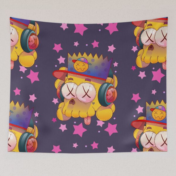 Item preview, Badly Deadly Bart and pink stars designed and sold by Franco Moody.