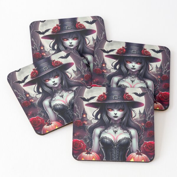 Item preview, The Midnight Witch of Halloween designed and sold by art-magic-ai.